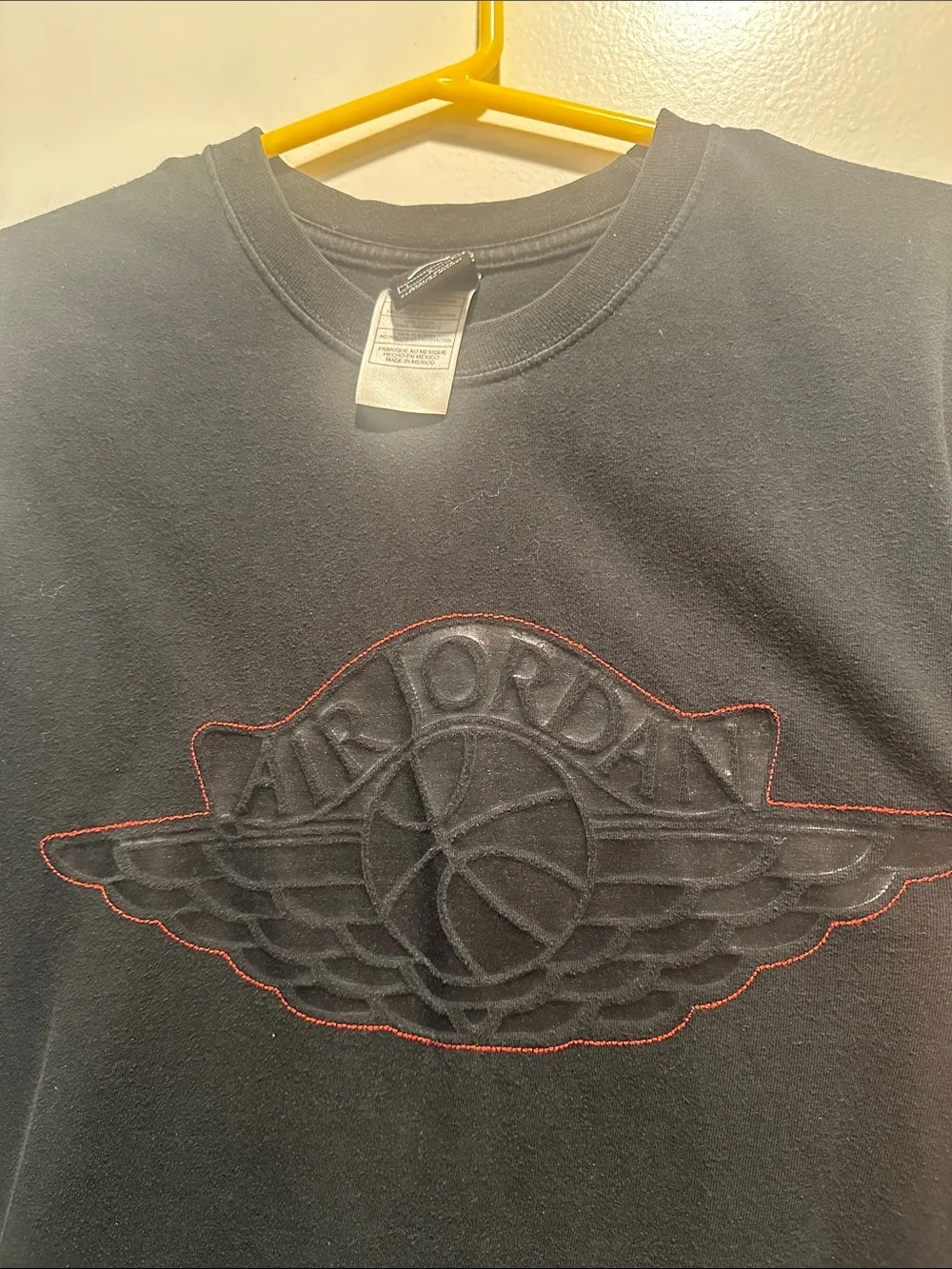 Nike Air Jordan vintage y2& black with white shiny graphic t-shirt